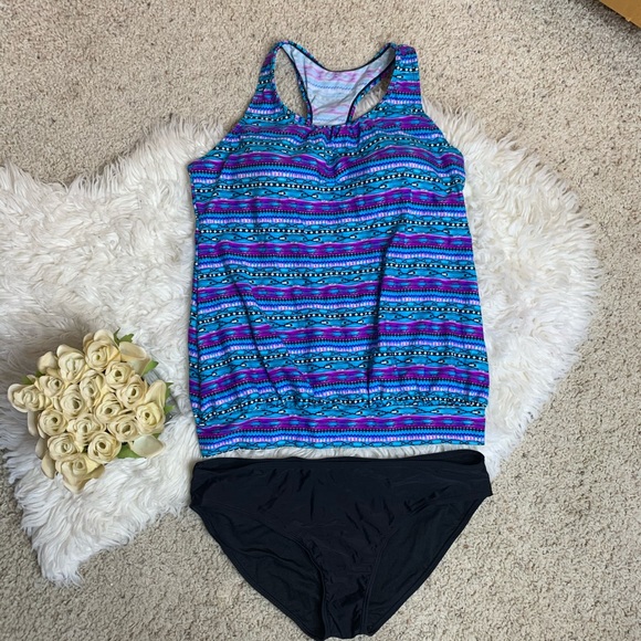 Other - [boho] Aztec Tribal Print Tankini